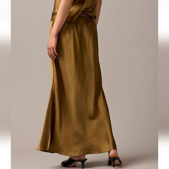 J. Crew Collection Side Slit Pull On Skirt in Luster Crepe Size Medium NWT - Picture 8 of 8